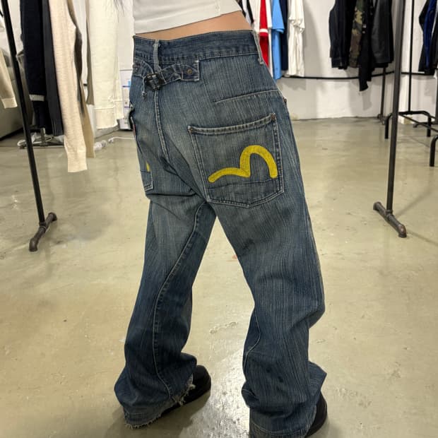 에비수 데님팬츠