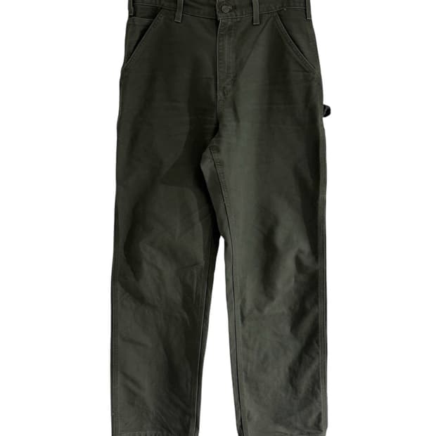 칼하트 B11 모스그린 싱글니 카펜터 워크 팬츠