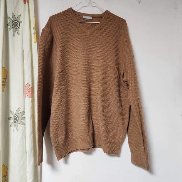 빅사이즈 AND Z 남성 브이넥 니트 110