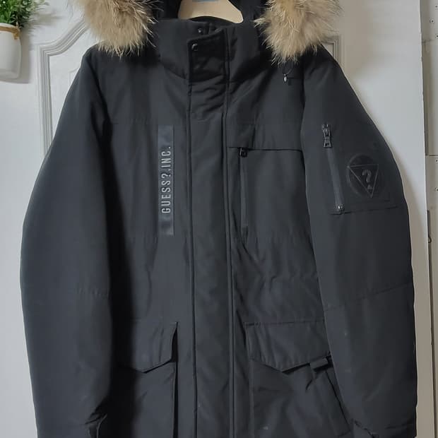 guess 게스 오리털 패딩 정장패딩 하프 덕다운 후드 남자 여자 95