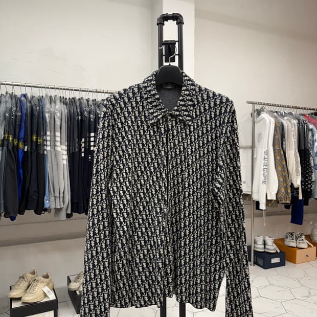 [3XL] 디올 오블리크 니트 오버셔츠