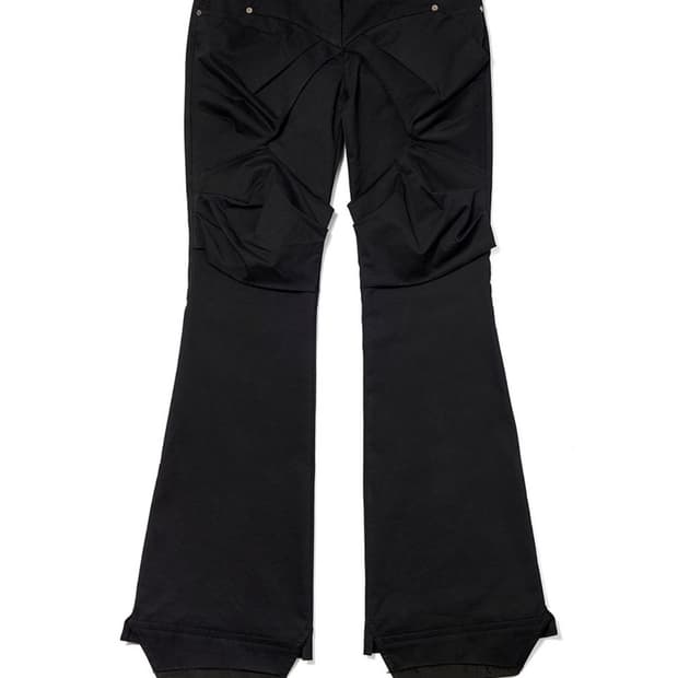 오픈와이와이 게더드 부츠컷 팬츠 m