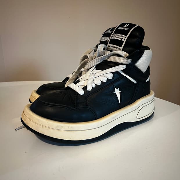 컨버스 x 릭 오웬스 다크쉐도우 터보웨폰 블랙 크림 