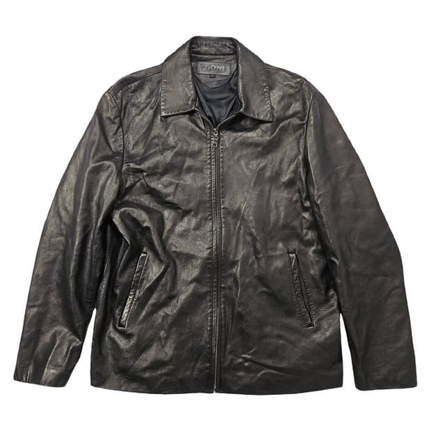 ZIONI 양가죽 집업 자켓 XL
