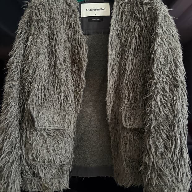 앤더슨벨 타마리스 샤기 가디건 M 