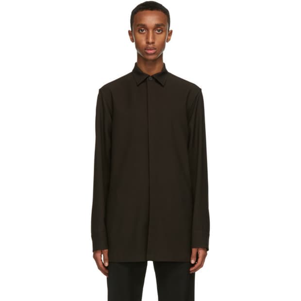 [L] 더로우 zach shirt wool