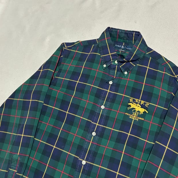 M 폴로랄프로렌 Mercer Club 체크 코튼 셔츠