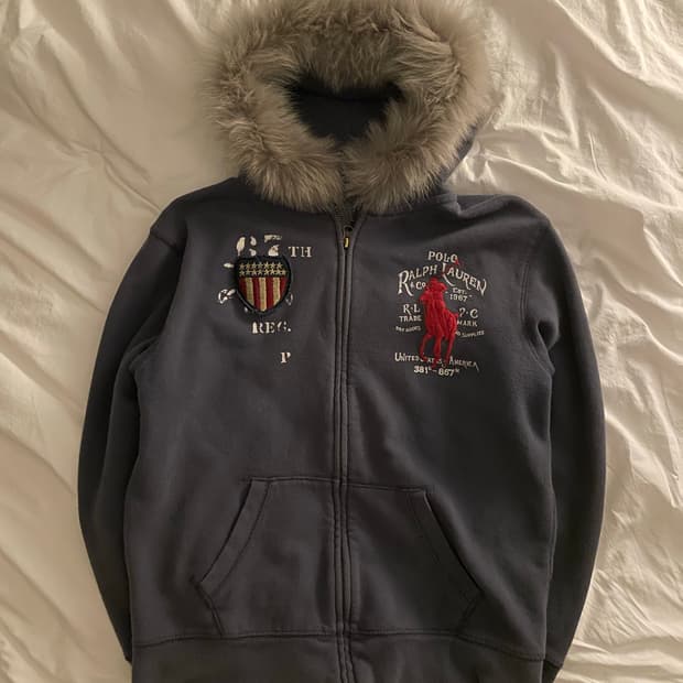폴로 랄프로렌 빅포니 성조기 울프죠 후드집업