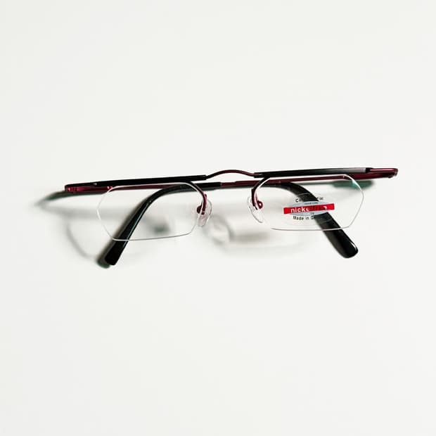 90s 독일제 세미 하프림 와이어 프레임 빈티지 안경