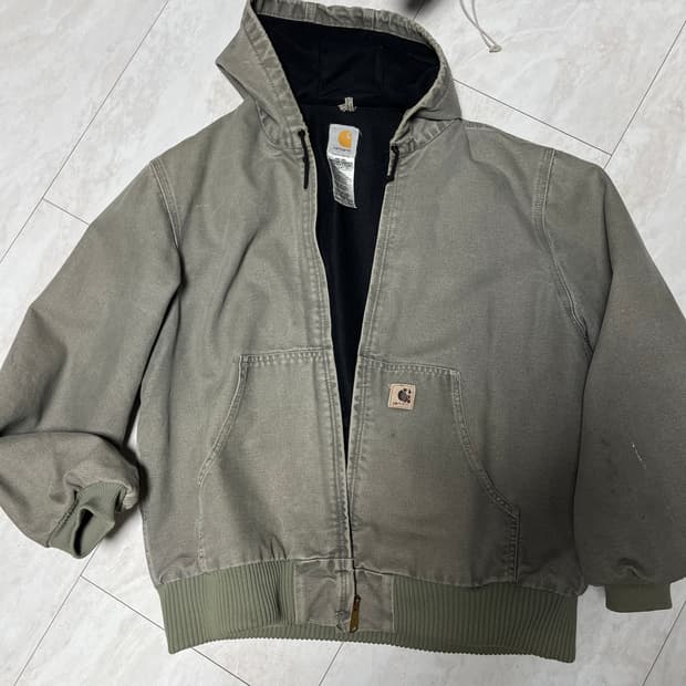 Carhartt 칼하트 액티브 자켓 세이지 그린 L사이즈 J180SAG