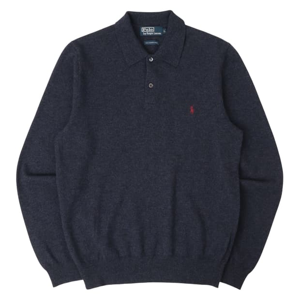 폴로 랄프로렌 베이직포니 램스울 버튼업 니트