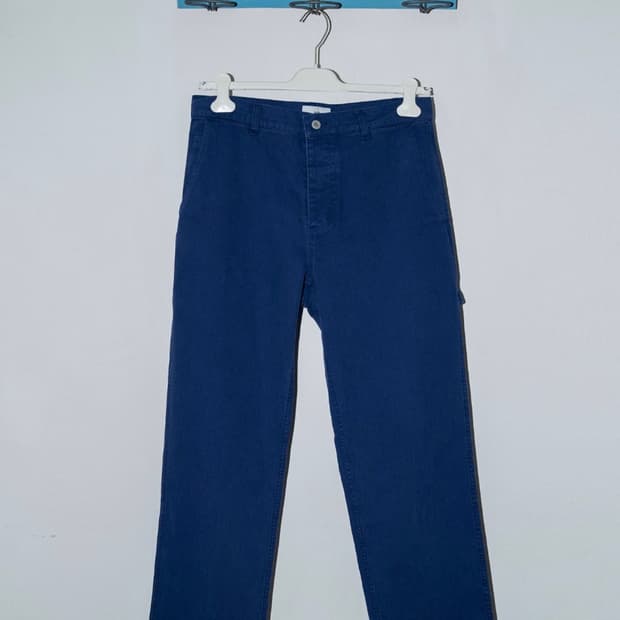 [L] ryoo 페인터 팬츠 블루