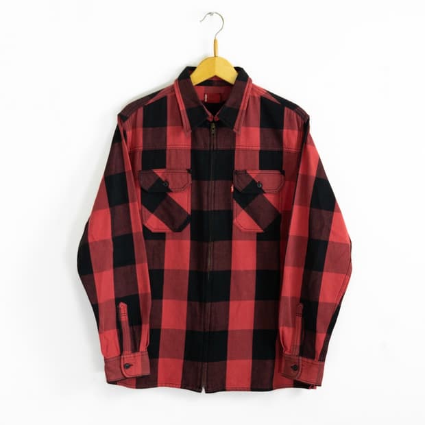 00s Levi’s red tab 체커 셔츠 아우터