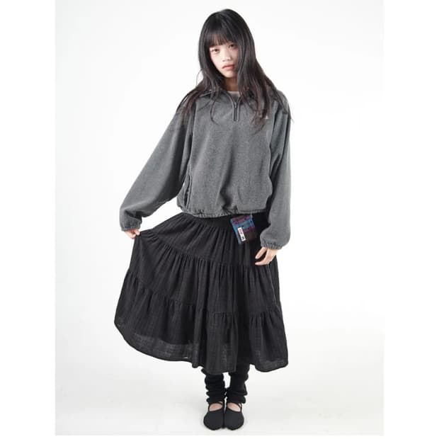 무음 투웨이롱스커트