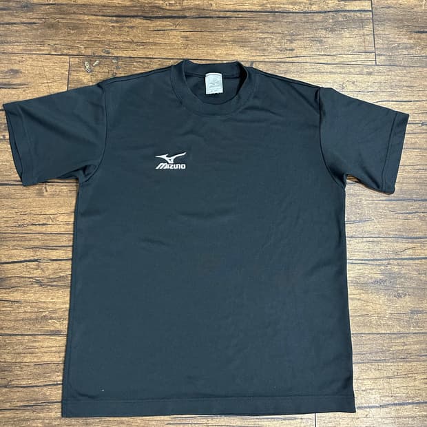 미즈노 MIZUNO 일본판 런버드 기능성 반팔 티셔츠 M 블랙