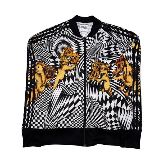 아디다스 빈티지 제레미스캇 옵아트 트랙탑 져지 자켓