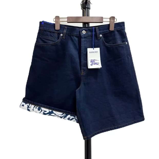 [30]버버리 턴업 데님 반바지