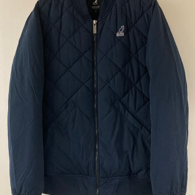 캉골 퀼팅 자켓 네이비