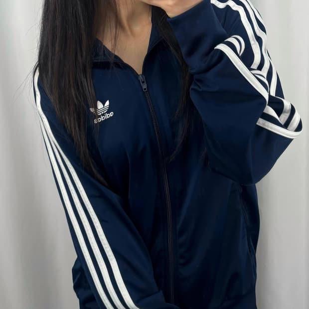 아디다스 네이비 파이어버드 트랙탑 져지
