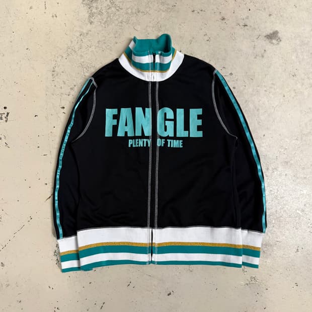 side line lettering point zip-up