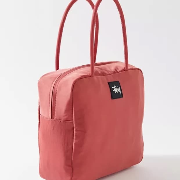 스투시 Dreya Bowler Bag 토트백 인디고 핑크