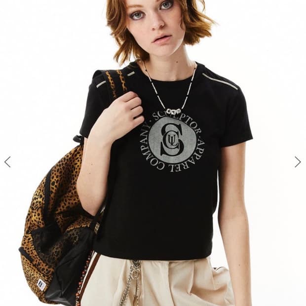 스컬프터 Sculptor Varsity Logo Tee Black
