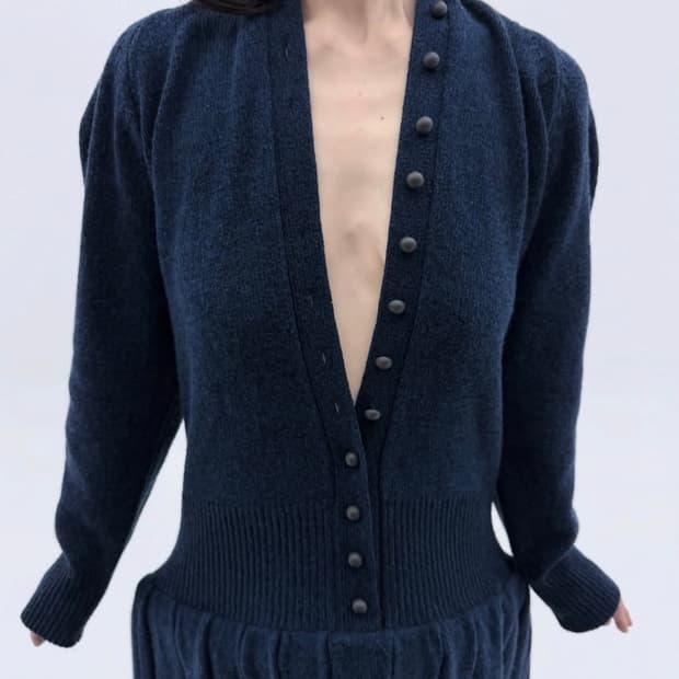 Eonts Roof Knitwear Bokashi Blue