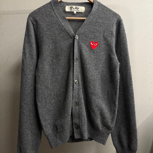 꼼데가르송 하트와펜 울 가디건