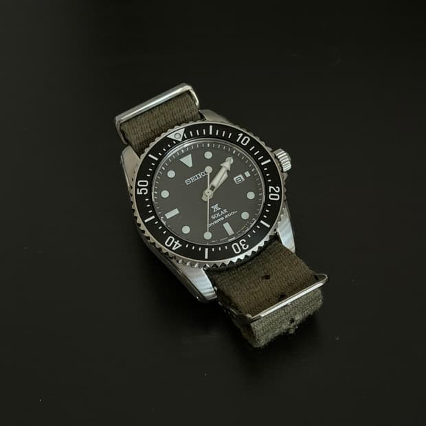 세이코 SNE573 38.5mm + rsm 나토밴드