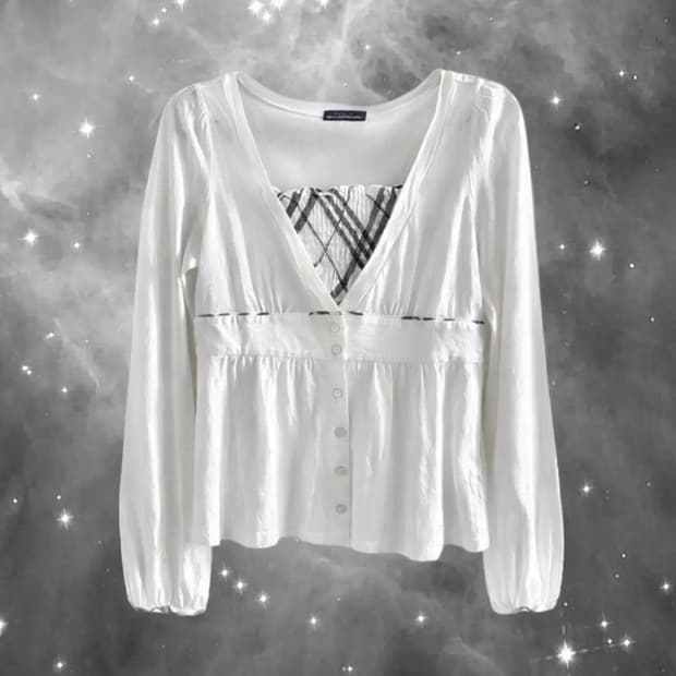 버버리 블루라벨 체크 롱 슬리브 / 히메갸루 로걀탑 stc 진리 빈티지