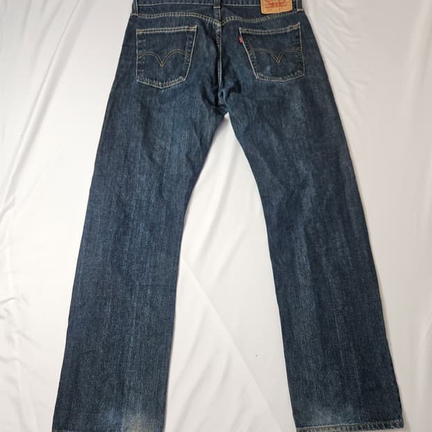 00s 리바이스 514 워싱 데님팬츠 부츠컷 스트레이트진 빈티지 35