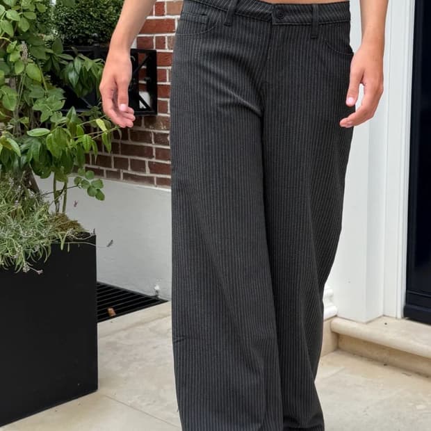 브랜디멜빌 스트라이프 슬랙스