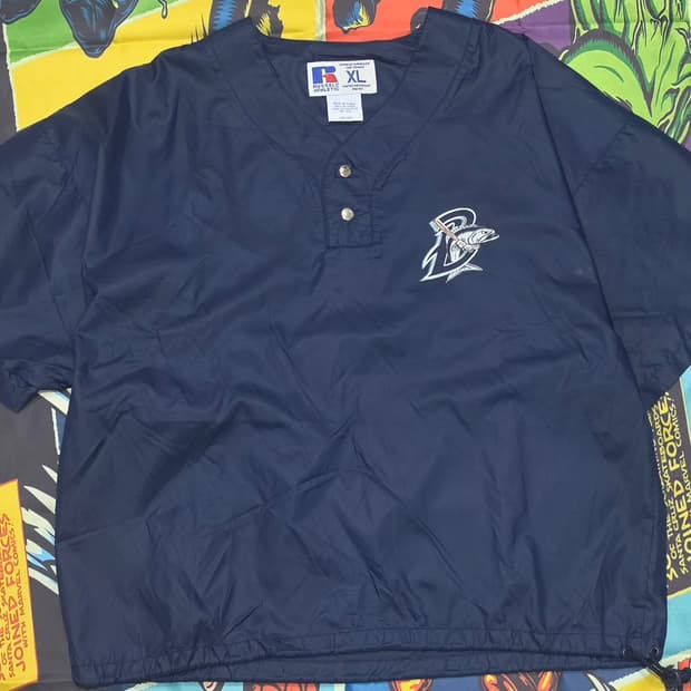 90's RUSSELL ATHLETIC 윈드브레이커 반팔 XL