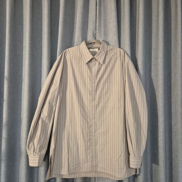 아모멘토 스트라이프 포켓 셔츠 L