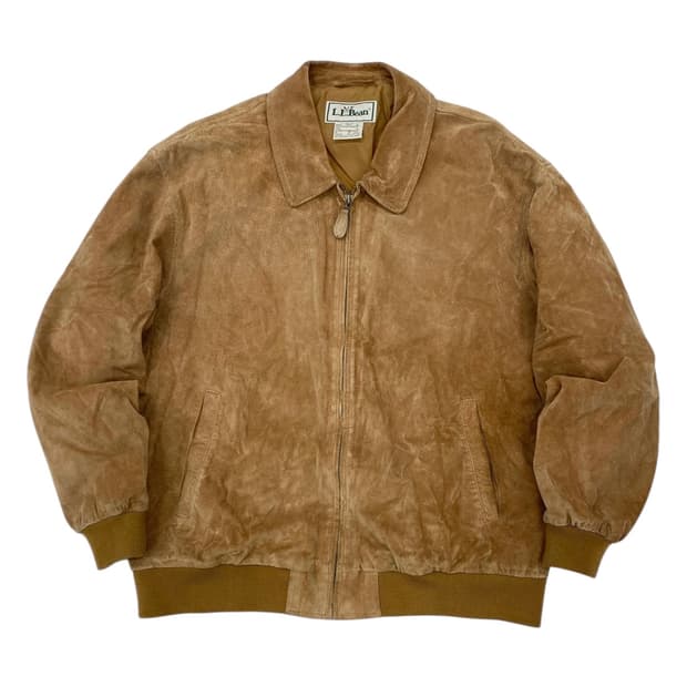 90‘s 엘엘빈 스웨이드 레더 블루종 자켓