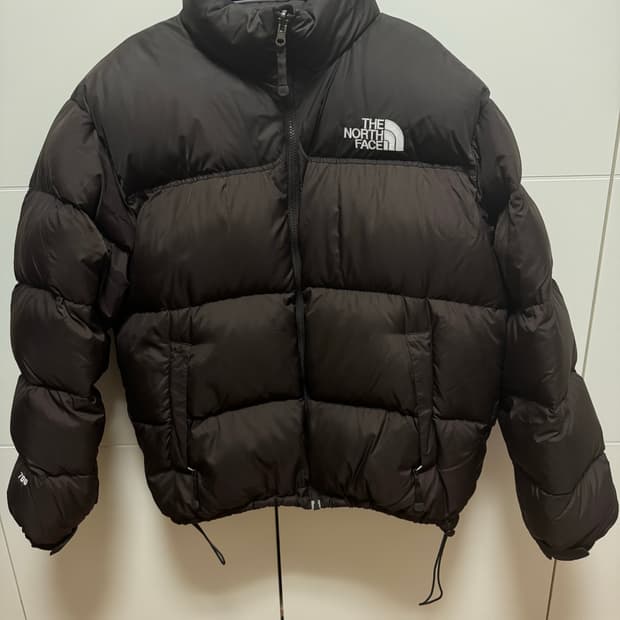 노스페이스 눕시 브라운 패딩