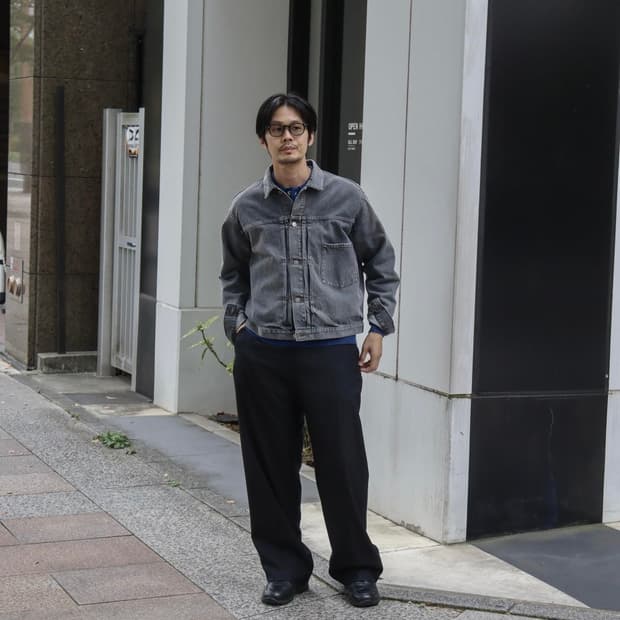 25ss Vintage Gray Denim Jacket