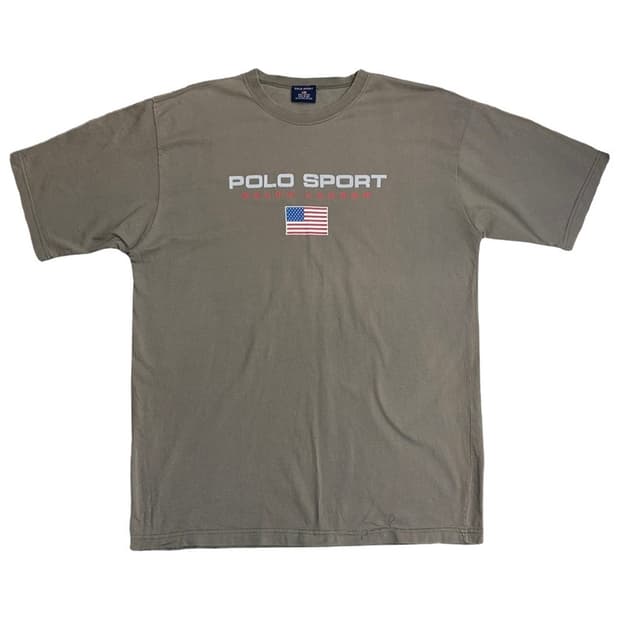 POLO 스포츠 빅 프린팅 반팔 티 XL