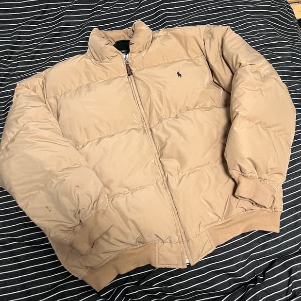 90s 폴로 숏패딩/ 폴로 푸퍼 패딩 XL