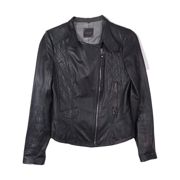 City Gee 이태리 램스킨 퀼팅 가죽 자켓