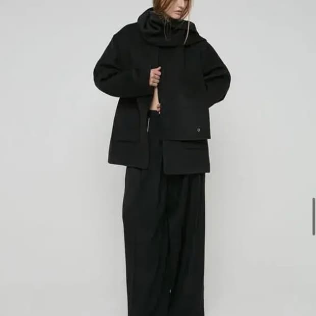 로우타이드 머플러하프코트