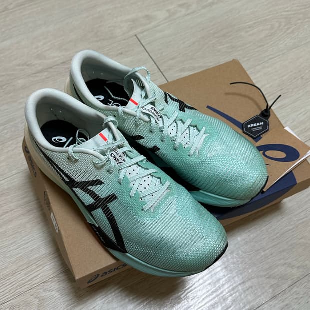 [270] 아식스 메타스피드 엣지 파리 일루미네이트 민트 블랙