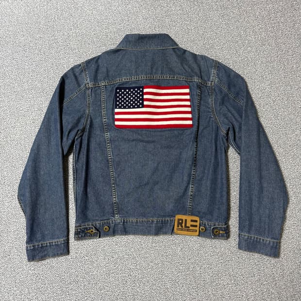 폴로 랄프로렌 폴로 진스 성조기 데님 자켓