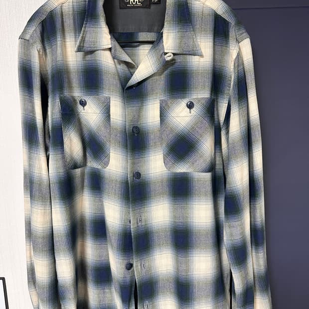 RRL 옴브레 캠프셔츠 M