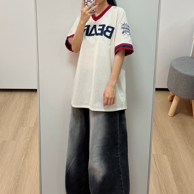 두산베어스 올드 박건우 마킹 레트로 반팔 홈 유니폼