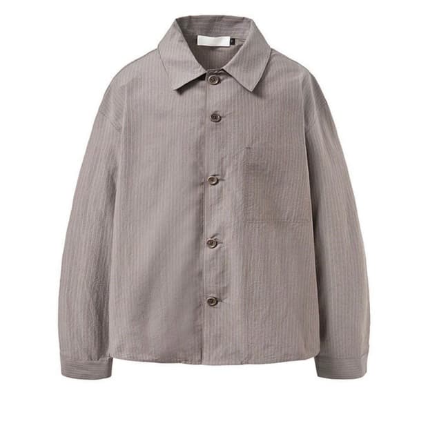 (M) 아모멘토 스트라이프 포켓 셔츠