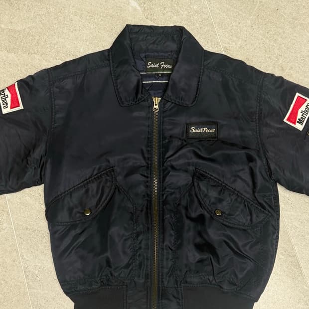 개대장급 ) 말보루 빈티지 항공점퍼 네이비 M