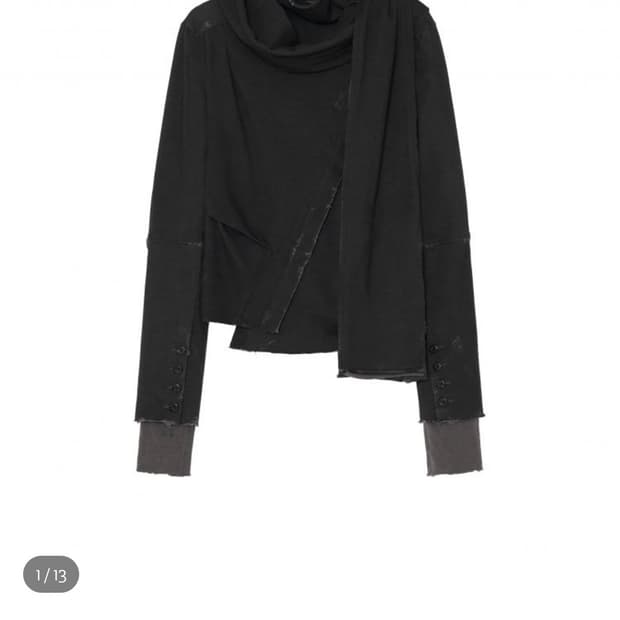 하르테올뎀 asym scarf jacket 1size