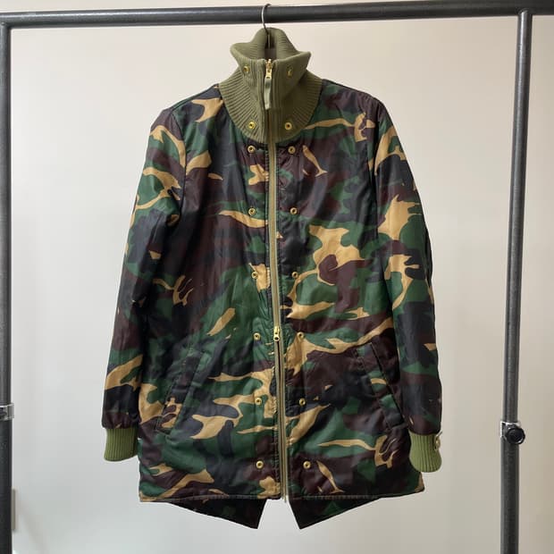 (S) 트루릴리전 리버시블 투웨이 카모 피쉬테일 야상 자켓