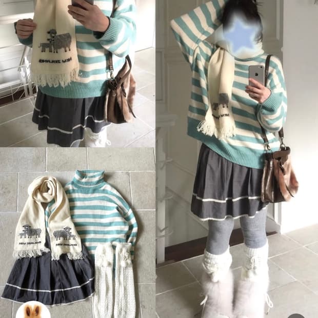 너드 일본 민트 소녀 세트 